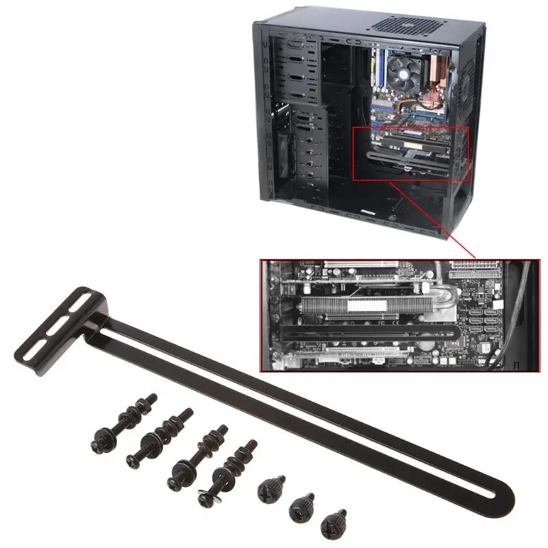 Universal Fan Mount Bracket for PCI Side Blown Graphics Card Cooling Fans Holder 2