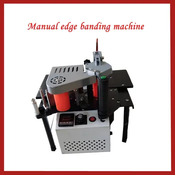 

SC-40 Edge Banding Machine Portable Wood PVC Two-sided Gluing Edge Bander with Tray & Cut Adjustable Speed 200V 1200W 1000mm