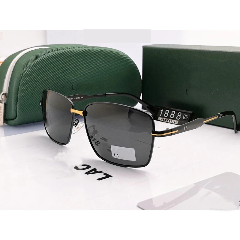 Новинка, крокодиловые поляризованные солнцезащитные очки, мужские очки с полароидными линзами, мужские очки для вождения, модные защитные очки для вождения, Oculos Gafas De Sol UV400