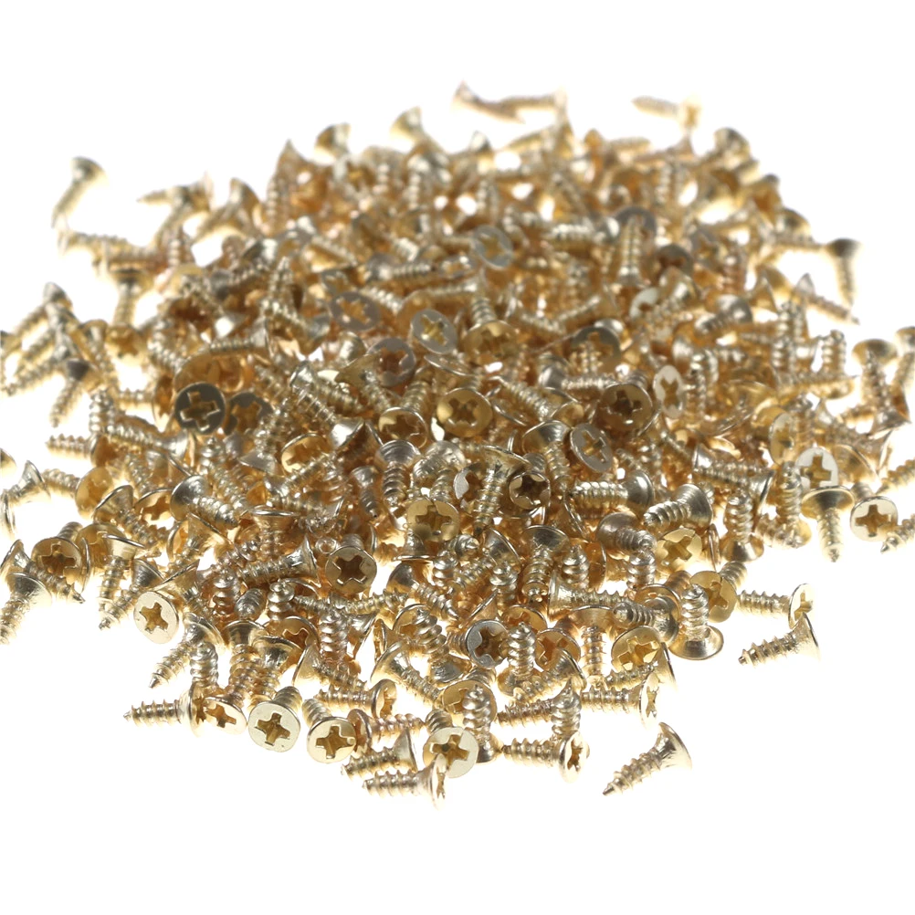 1 Pack Flat Self-tapping Screws Brass Material Golden DIY Model Making Tools 2*6mm | Обустройство дома