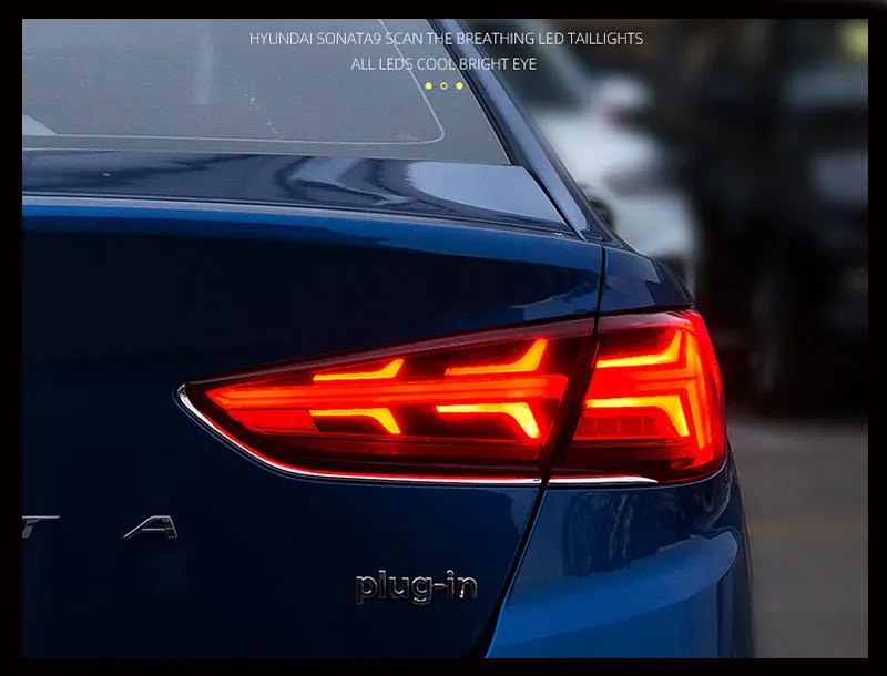 Автомобильный Стайлинг, задний фонарь для hyundai Sonata, задний светильник s- Sonata, светодиодный задний светильник, динамический сигнал поворота, тормоз, реверс, авто