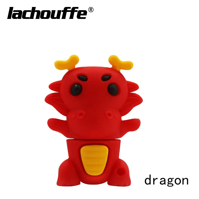 dragon Мультфильм Китайский Зодиак USB флэш-накопитель 8 ГБ 16 ГБ 32 ГБ 64 Гб 128 ГБ флеш-накопитель USB 2,0 свинья/змея животное флэш-usb-ключ usb - Цвет: dragon