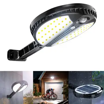 

70 LED IP65 Waterproof Round Solar LED Lamp Remote PIR Body Induction Solar Light Outdoor Yard Street Wall Lamp Garden Light