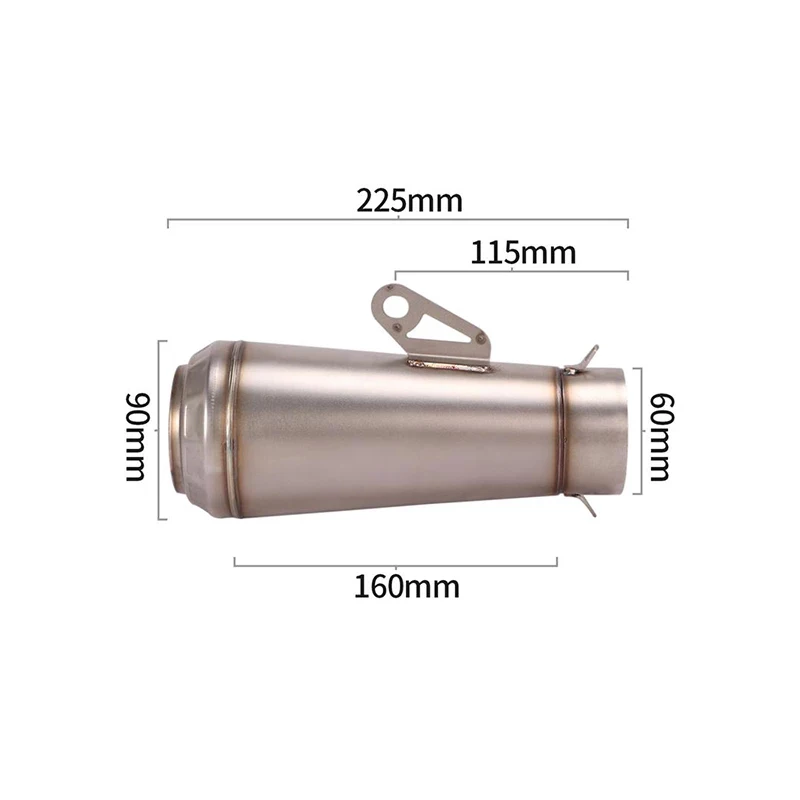 For Yamaha YZF R1 MT-10 2015 - 2021 Motorcycle Exhaust Escape Moto Titanium Alloy Mid Link Pipe Delete Silencer Modify Muffler - Image 5