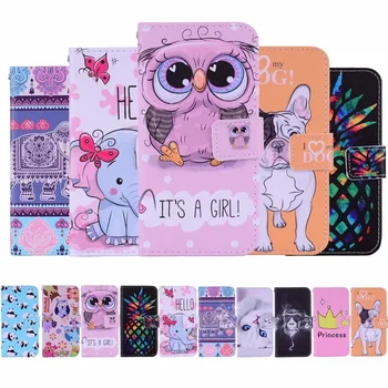 

Case For Samsung Galaxy J3 J5 2016 A3 A5 2017 J4 J6 Plus A8 A7 2018 Cover Cartoon cute PU leather kickstand wallet soft case