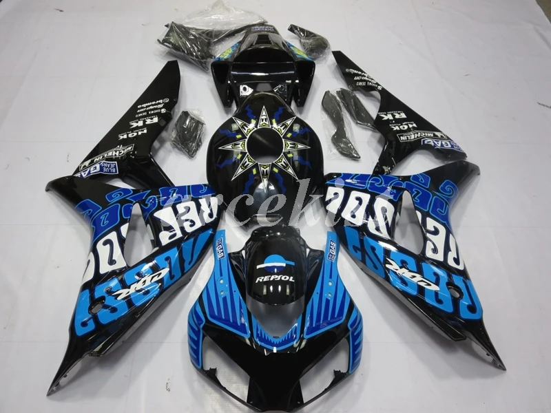 4 подарки литья под давлением ABS Обтекатели комплект подходит для CBR1000RR 2006 2007 06 07 1000 RR CBR1000 Кузов Набор красный черный