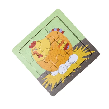 

Wooden children's Puzzle Early Education Educational Toy Cartoon 3D Pattern To Give Children The Best Enlightenment Gift