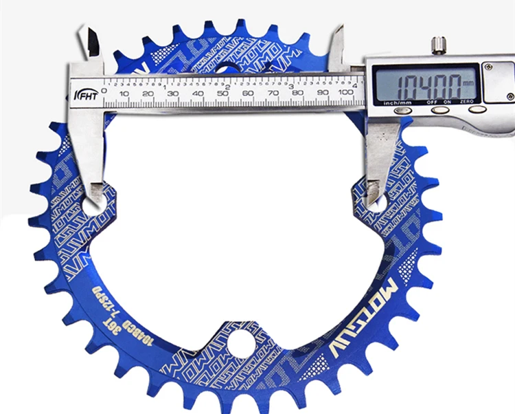 Велосипедный Кривошип 104BCD круглой формы, узкий широкий 32 T/34 T/36 T/38 T MTB, велосипедная цепь, велосипедная цепь, круг, шатун, одна пластина