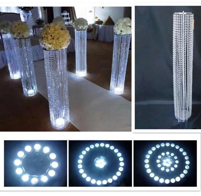 Romantic Wedding Table Decoration Centerpieces Crystal Lighting Tree Stage  Road Guide For Baby Shower Birthday Party Decor Props - AliExpress