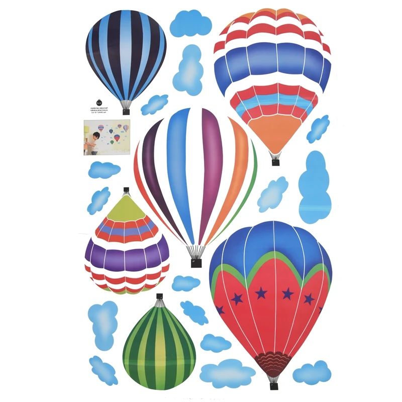 Красочные горячий воздух наклейка для воздушного шара съемные детские настенные