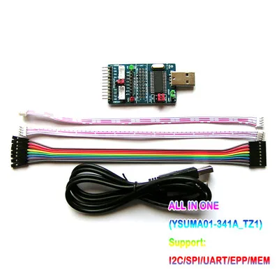 USB к iec/IIC/SPI/UART/ttl/ISP модуль адаптера EPP/MEM параллельный порт конвертер для серийная кисть отладки