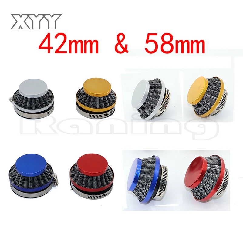 

Colorful Mini Moto 42mm 58mm Air Filter Fits 2 Stroke 37cc 47cc 49cc Mini ATV Quad Dirt Bike Pocket Bike Pit Bike