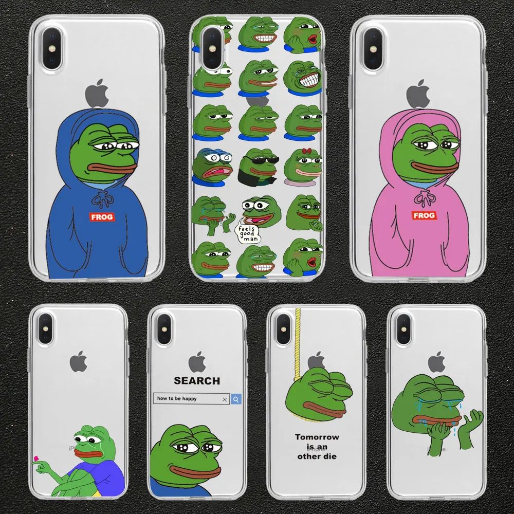 Забавный чехол для телефона Pepe The Frog Happy Cry fees Good Man для iPhone 11 pro max 6 6S 8 7 Plus 5 5S X XR XS MAX силиконовый чехол из ТПУ