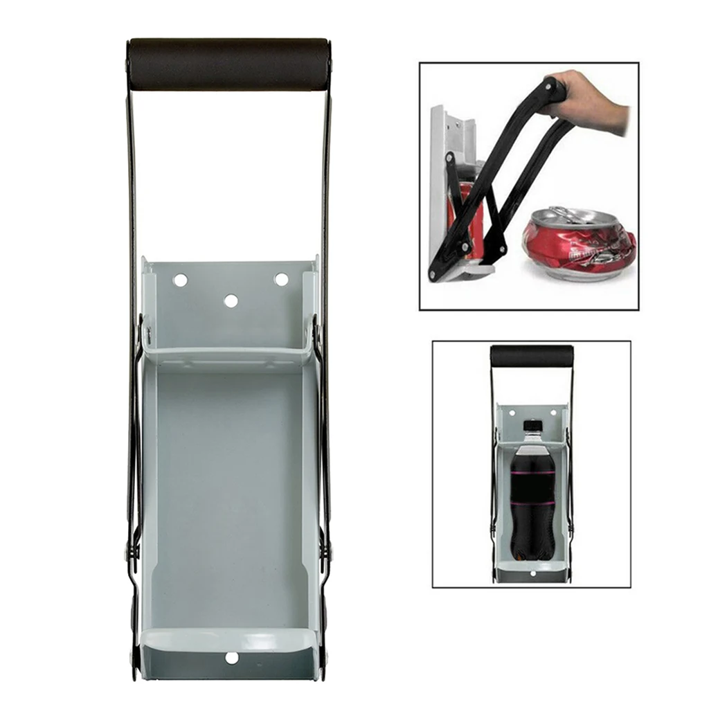 12oz. Aluminum Can Crusher & Bottle Opener Soda Can Compactor Wall Mounted
