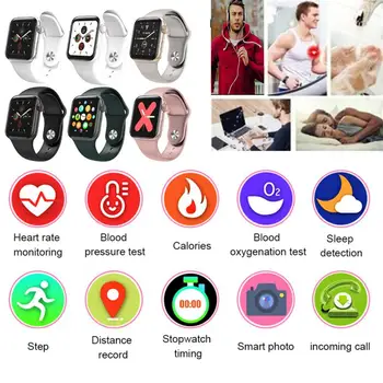 

New Smart Watch Temperature Immunity Monitoring Men Women Wearable Devices Smart Band Bracelet Heart Rate Monitor Dropship