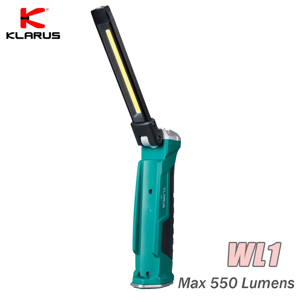 KLARUS WL1 Led Flashlight 550lmlantern Handheld Buckle Magneto High-light USB Charging Floodlight Camp Light for Any Job