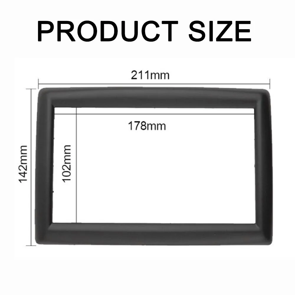 Double 2 Din Radio Fascia for Renault Megane 2 II 2002-2009 Stereo Panel Dash Kit Refitting Installation Trim Face Frame Bezel radio installation frame radio frame radio installation accessories radio panel