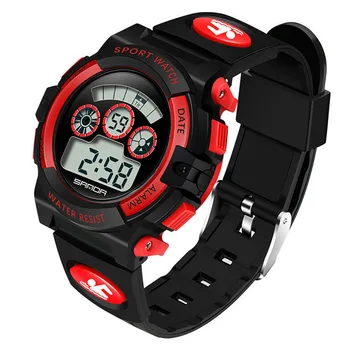 

Waterproof Unisex Electronic Multifunctional Digital Gift Stopwatch Clear Sports Date Alarm Luminous Resin