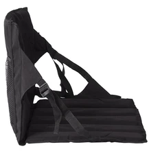 Портативный легкий влагостойкий Открытый коврик для пикника Кемпинг пляж складной стадион мягкая подушка сиденья-черный