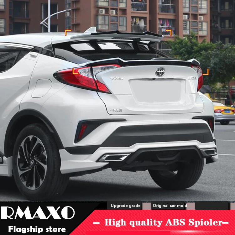 For CHR Spoiler 2018-2019 Toyota C-HR ROOF SPOILER ABS Material Car Rear Wing Primer Color | Автомобили и мотоциклы
