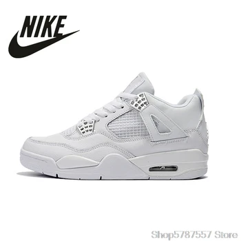 

Nike Air Jordan 4 Denim AJ4 Breathable Men's New Arrival Authentic Basketball Shoes Sports Sneakers size40-46