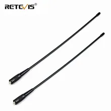 2 шт. RETEVIS RHD-771 SMA-F портативная рация антенна VHF UHF Двухдиапазонная 39 см для Kenwood Retevis H777 RT5R Baofeng UV5R 888S UV-82