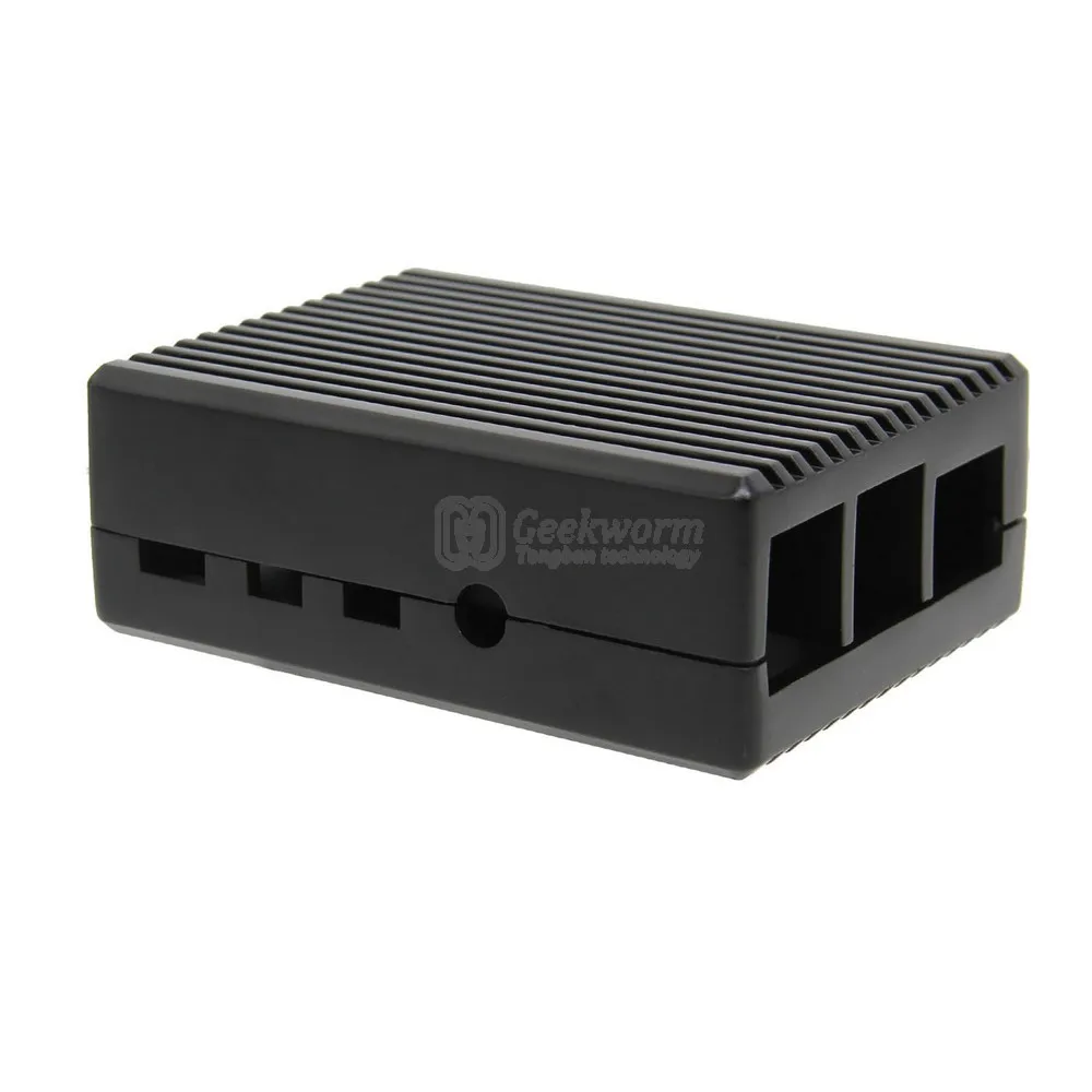 Black Raspberry Pi 4 Модель B сверхпрочный алюминиевый сплав пассивное охлаждение тепловыделение металлический чехол для Raspberry Pi 4B/Pi 4B только - Цвет: Black