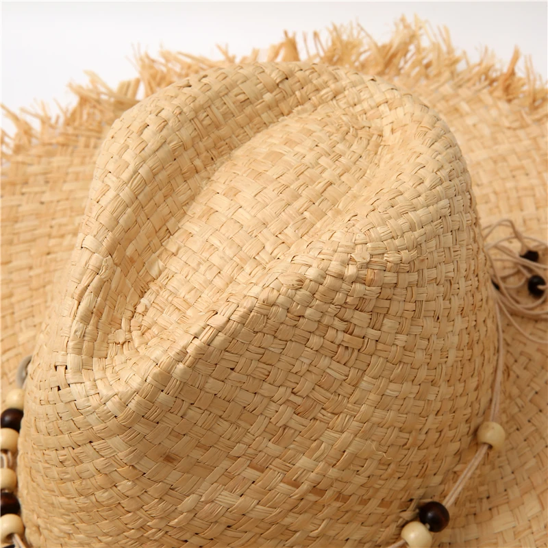 Straw Jazz Caps | Straw Sun Hats - Summer Solid Color