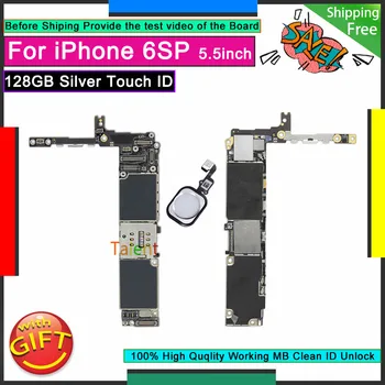 

For IPhone 6S Plus Motherboard 128GB Silver Touch ID Unlock Disassembly Mainboard Good Working Logic Board Tested Full Function