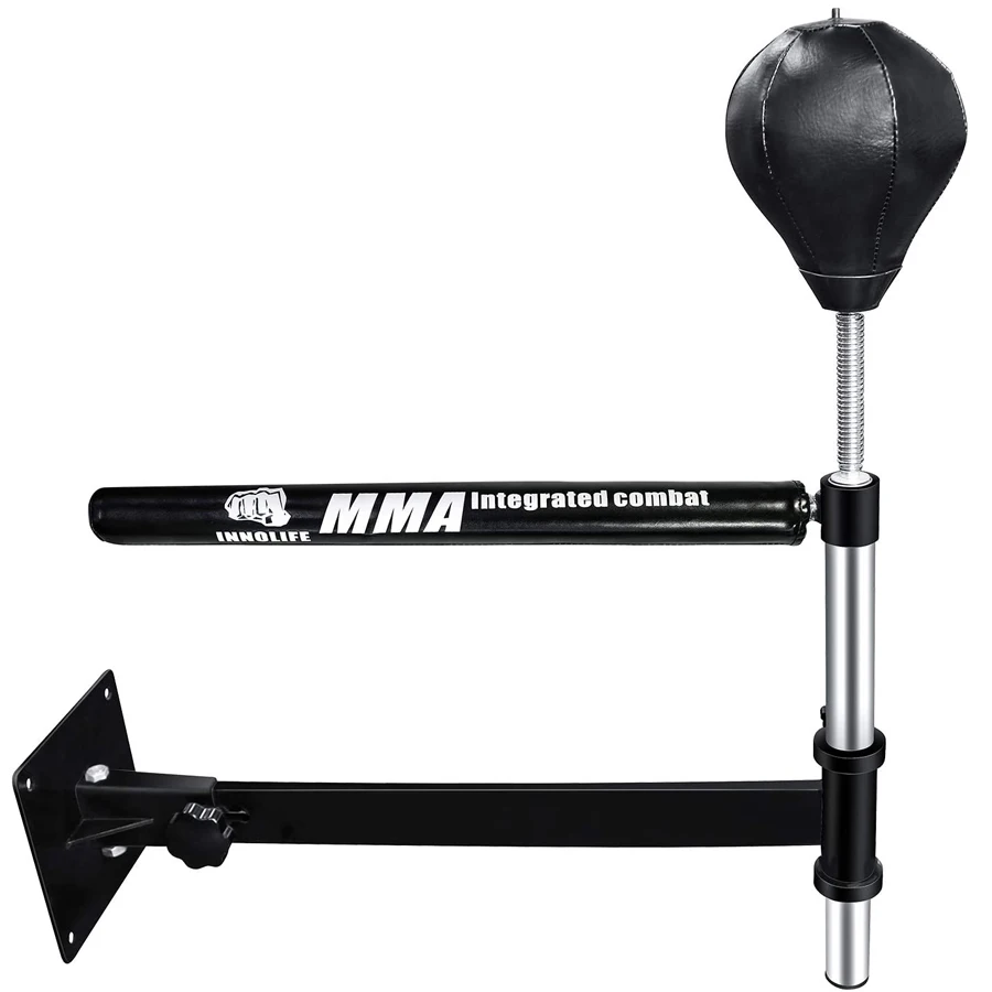 Adjustable Wall Mounted Boxing Spinning Bar Rapid Reflex Boxing bar Target Fitness Training Punching Spinning Spar Bar