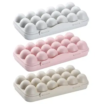 

Egg Tray Holder Egg Storage Box Refrigerator Crisper Storage Container 30*15*6.5cm PP Plastic Egg Tray Holder Household Hot Sale