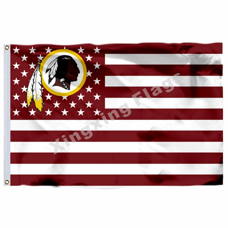 Washington Redskins нации 3ft X 5ft полиэстер баннер летающие Размеры № 4 90X150 см Изготовленный На Заказ Флаг - Цвет: A2