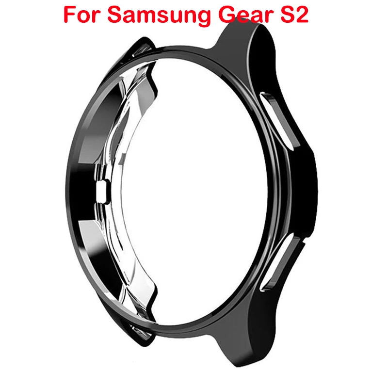 Szklo Hartowane Роскошный чехол из ТПУ для samsung gear S1 S2 S3 S4 42 мм 46 мм, покрытие часов, защита от царапин, Защитные Чехлы Etui - Цвет: Szklo Hartowane