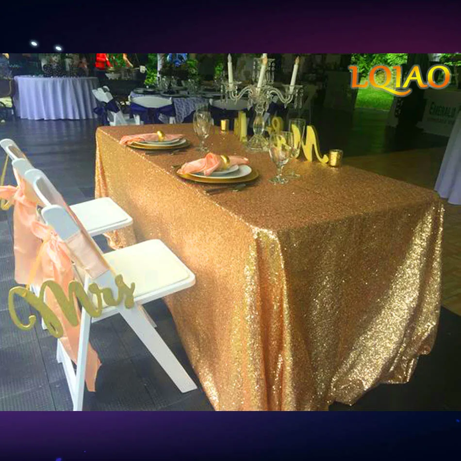 gold sequin tablecloth 1