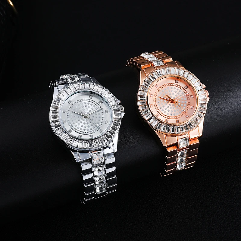 Часы в стиле хип-хоп со льдом роскошные мужские s Дата кварцевые наручные часы с Micropave CZ сплав часы для женщин мужчин ювелирные изделия
