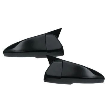 

1 Pair for Honda Accord 2018 2019 Glossy Black Ox Horn Rear View Mirror Cover Trim