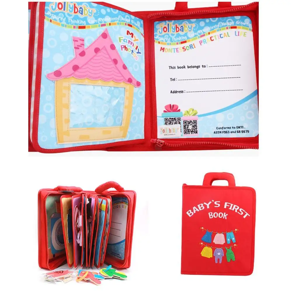 Livre De Bebe Montessori En Tissu Doux Sensoriel Pour Enfants De 1 An Mon Livre De Bebe Sensation De Silence Jouet Educatif D Apprentissage Bricolage Aliexpress