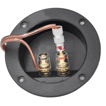 

2pcs/lot Two Copper Terminal Block Speaker Junction Box Connector DIY Accessory