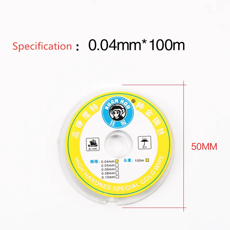 100FIX 100 м 150 м легированная сталь молибденовая проволочная линия для резки ЖК-дисплея экран Сепаратор Ремонт 0,04 0,05 0,08 0,35 мм