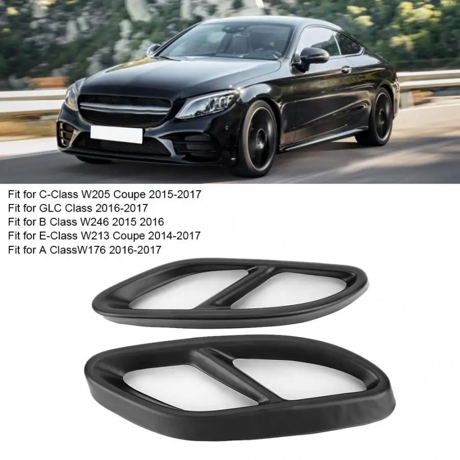 2 шт. дефлекторы для выхлопной трубы Mercedes Benz A/B/C/E/GLC Class W205 W246 W213 W176|Шумоглушители| |