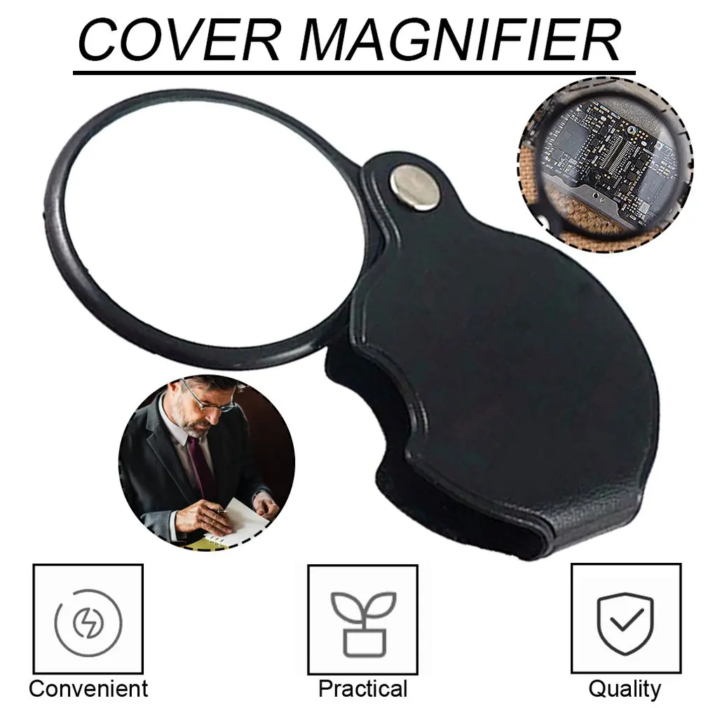 Lightweight 5X Foldable Design Binoculars Magnifier Glasses LED Magnifying Glass for Jewelry Tool Repair Dropshipping