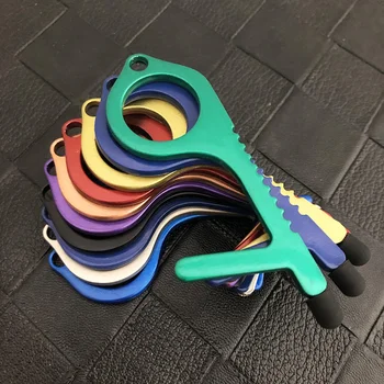 

Safety Door And Elevator Lift Opening Handle EDC Door Opener Easy To Carry No Touch Dirty Key Pendent