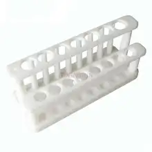 

Plastic test tube rack double row 15 hole with column removable for 15mm 20mm test tube chemical experiment equipment