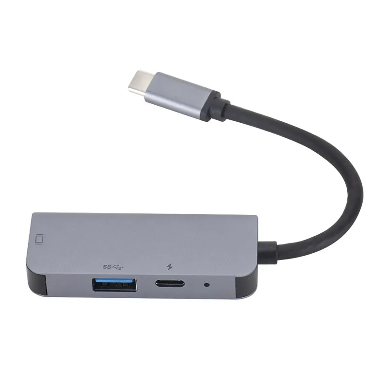 8 в 1 Алюминиевый сплав USB-C концентратор к HDMI+ USB 3,0+ PD зарядный кабель RJ45 Ethernet Micro SDTF OTG адаптер 3 в 1 5 в 1 6 в 1