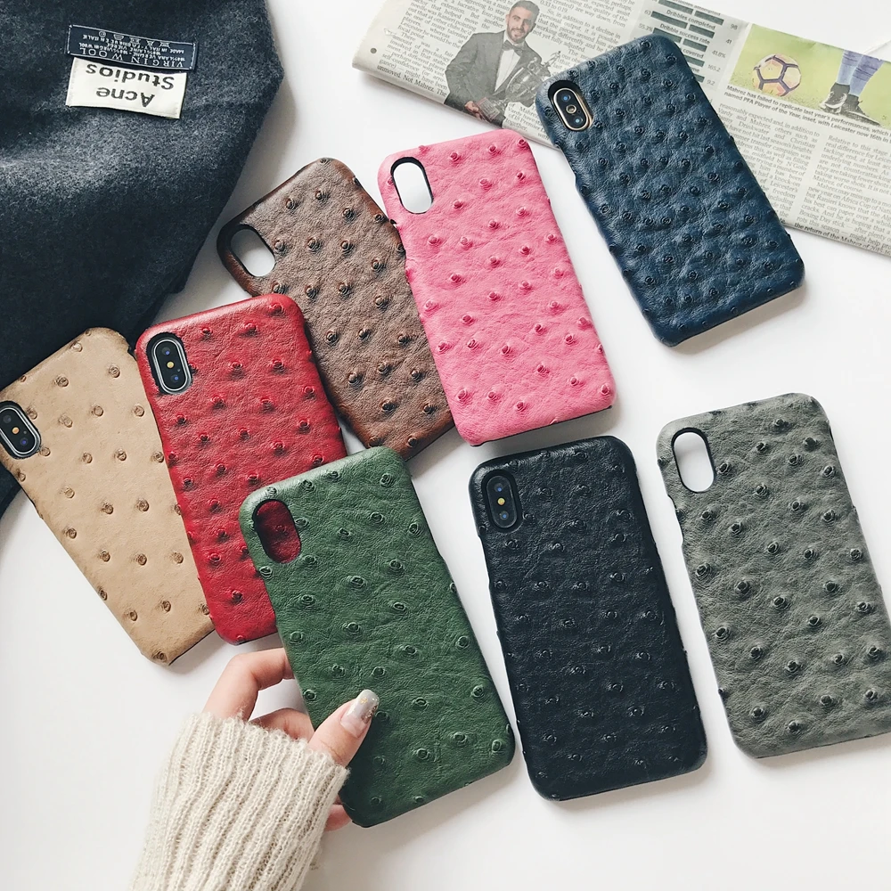 

Luxury Leather for iPhone Xs Max Case Original Shockproof Vintage Cell Phone Cover Funda for iPhone 7 8 Plus 6s X Xr for Gifts