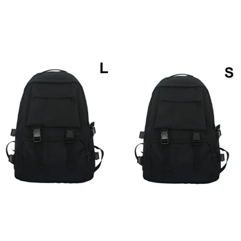 

Women Solid Color Backpack Casual Rucksack for Teenage Girls Large Capacity School Bookbag Travel Daypack