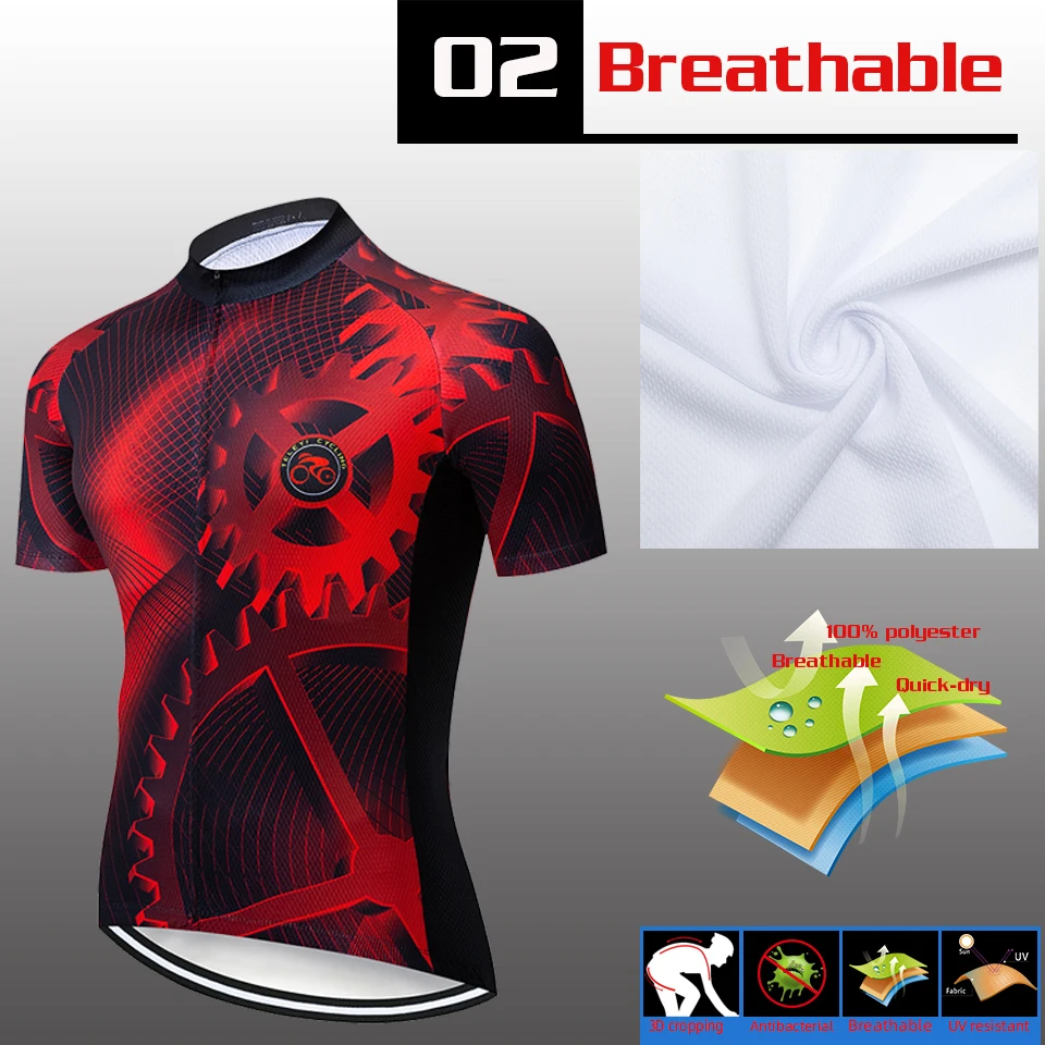 TELEYI gear, 7 цветов, одежда для велоспорта, Джерси, Ropa Ciclismo, мужские летние рубашки для велоспорта, Майки для велоспорта, велосипедные шорты