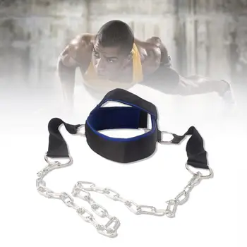

50cm Neck Muscles Builder Chain Equipment Exercise D Lifting Shackle Trainer Exercise Strength Neck Adjustable Weight Resil Y8J4
