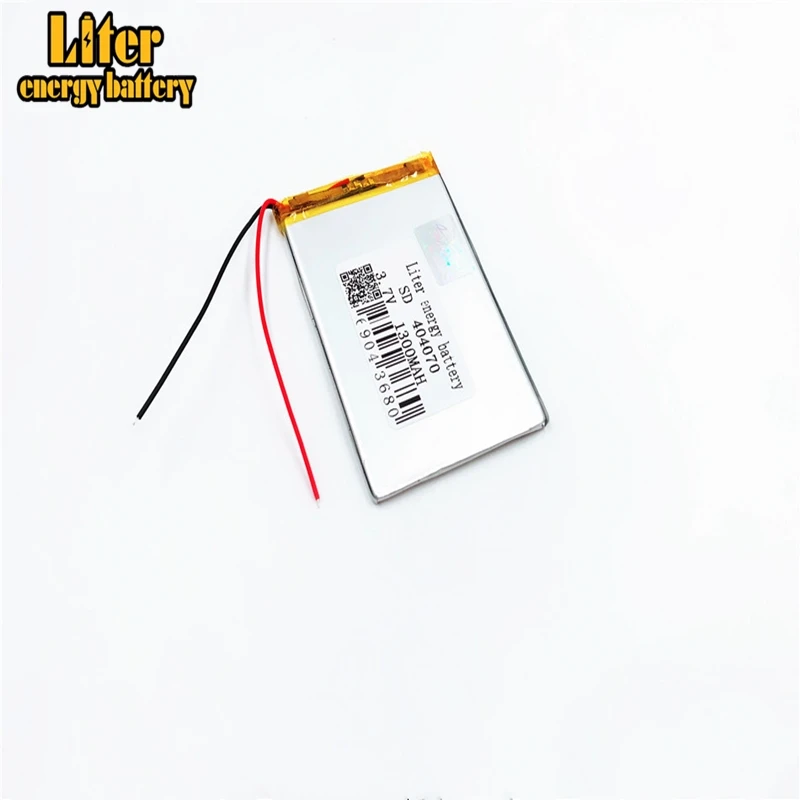 404070 3.7V 1600mAh 354070 Lithium Polymer Li-Po Rechargeable DIY Battery For Mp3 MP4 MP5 GPS PSP mobile electronic part