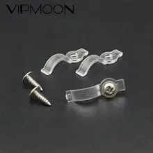50pcs/sac supports de montage 8mm 10mm fixation connecteur d'agrafe pour 3528 5050 5630 IP67 IP68 LED bande de bande de Tube avec vis de 50pcs